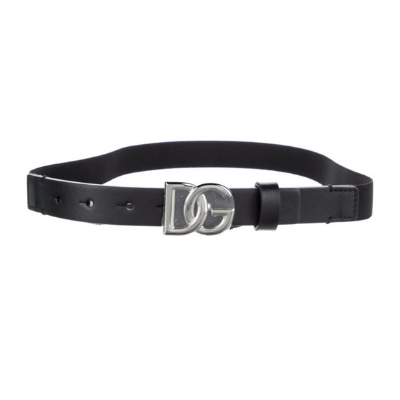 Dolce & Gabbana DG Logo Black Leather Belt like New main image 7